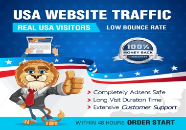 45,000+ unique USA traffic to your website,  blog,  online stores within 30 days