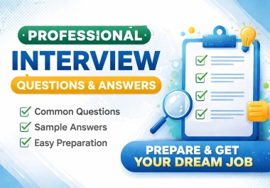 Expert Interview Q& A Preparation Service