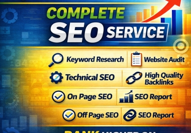 I will do professional SEO,  keyword research,  on page & off page SEO with high quality backlinks