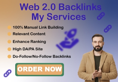 I will create 100 SEO friendly web 2.0 backlinks for your website