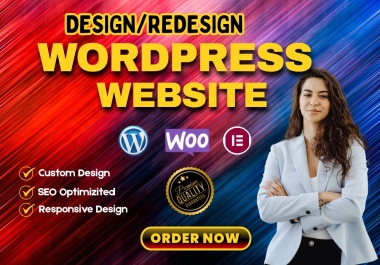 I will build a Professional WordPress Website or E-Commerce store.