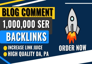 I will provide 1 million SEO blog comment backlink fo...