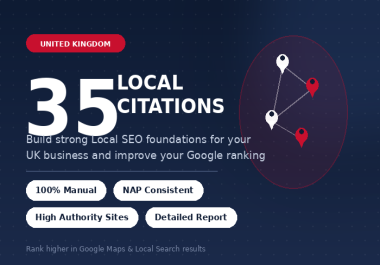 I Will Create 35 UK Local Citations for Local SEO