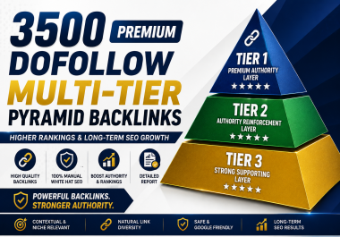 Build 3500 High-Authority Dofollow Multi-Tier Link Pyramid Backlinks for Powerful Rankings