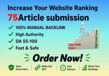 75 Best Article Submission For Google Rank