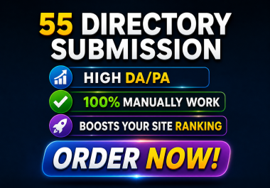 Increase your website rank with 55 Directory Service