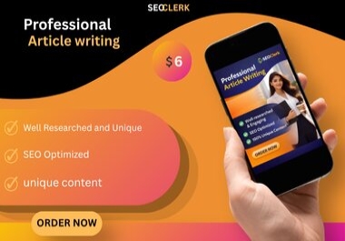 professional seo friendly content Writing plagiarism free and High-Quality Articles