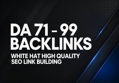 I will do 120 manual white hat high domain authority SEO profile backlinks