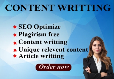 I will provide 1000+ word profession SEO optimize,  blogs, content and Article writing
