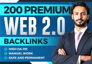 Get 200 Premium Dofollow Web 2.0 High Authority Backlinks to Grow Rankings