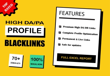 Boost Your Ranking with 50 Top-Tier Manual Profile Backlinks