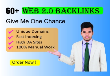 I Will Create 60+ Authority Web 2.0 Backlinks Unique Site And Boost Ranking For Your Website.