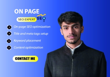 I will do SEO on-page optimization for your website