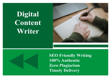 Professional SEO friendly content writer for article and blog posts of top quality