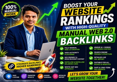 I Will Build Premium Manual Web 2.0 Backlinks to Boost SEO Growth
