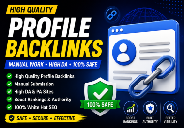 I Will Create 50 SEO Friendly Profile Backlinks to Boost Authority