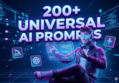 200+ Premium Universal AI Prompts for Midjourney,  ChatGPT & More