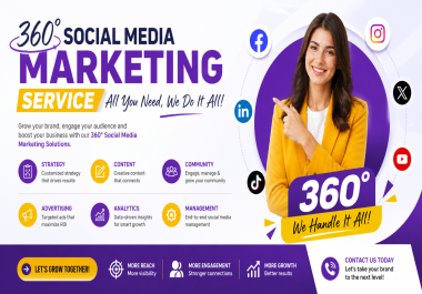 360&deg Social MediaService Complete Solution Full-Service Social Media