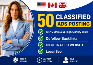 I Will Do 50 High Quality Manual Classified Ads Posting for SEO Backlinks