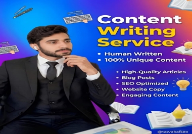 I will write SEO content Writing and Website blog post