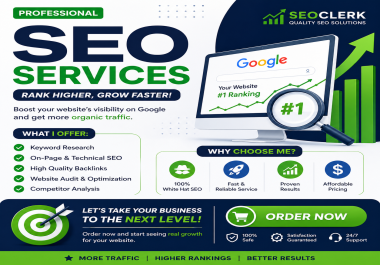 I provide SEO,  design,  and online services to help grow your business presence online.