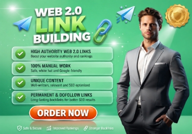 High Authority Web 2.0 Link Building for Safe SEO Growth
