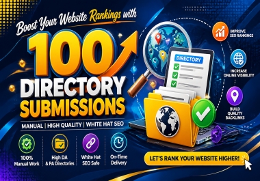 I will Provide your site to 100 premium directories Ranking on Google