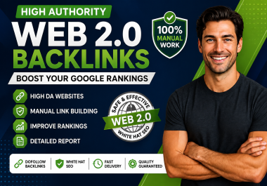Premium Web 2.0 SEO Backlinks With Manual Creation