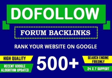 I will create 500 semi-automatic backlinks on forums and wiki sites