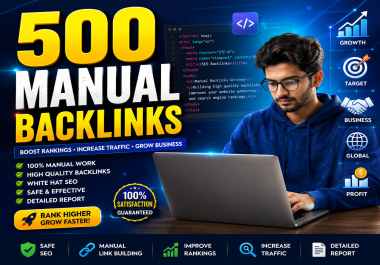 I Will Build 500 Manual Link Building Backlinks for Better SEO and Google Rankings