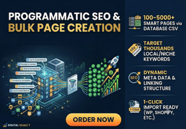 I will setup programmatic seo and bulk page creation database