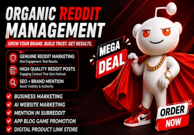 I will do reddit post management to increase your comment on website,  saas,  ai tool,  and business