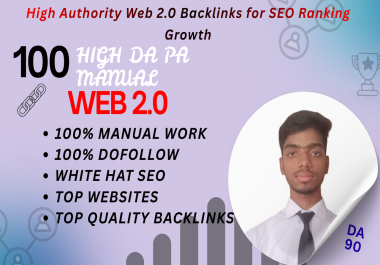 I Will Create High DA Web 2 0 Backlinks for SEO Ranking