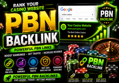 I Will Create Powerful 300 High DA PBN Backlinks for Casino and Gambling SEO