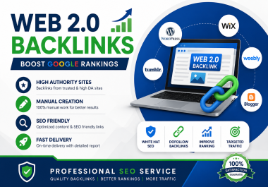 I Will Create High Quality Web 2.0 Backlinks for SEO and Google Ranking