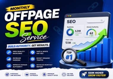 Monthly Off-Page Backlinks for Higher Ranking & Organic Growth
