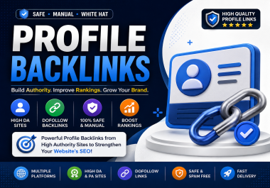 I Will Create Premium Profile Backlinks for Higher Google Rankings