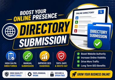 Provied 100 Dofollow Directory Submission High Quality Backlinks