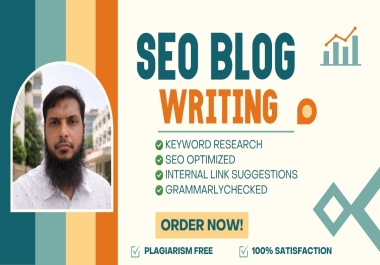 I Will Write SEO Optimized Blog Posts That Rank on Google and Drive Organic Traffic