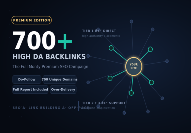 I Will Provide A Full Monty Premium Campaign With 700+ High DA Backlinks