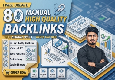 I will build 80 high DA profile backlinks manually