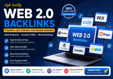I will create 100 high quality Web 2.0 backlinks manually for SEO ranking