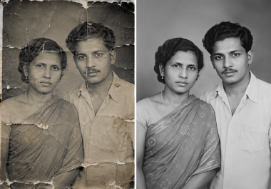 Repair Old Photos and Remove Scratches
