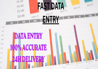 I will do accurate data entry,  excel work,  product listing and copy paste tasks