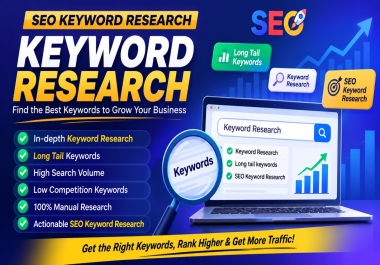 I will do 20 keyword research for SEO and competitor analysis for your website