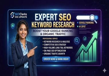 I will create an seo strategy with keyword research and website optimization.