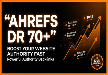I will grow your domain rating to 70+ with authority backlinks