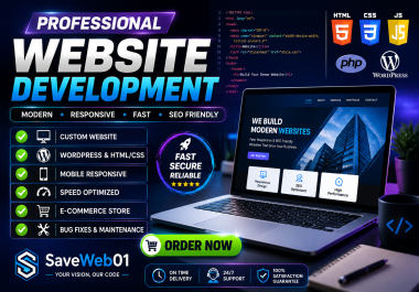 I Will Build a Professional,  Responsive and SEO-Friendly Website for Your Business