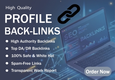 will provide high quality,  manual and spam free DO follow 100+ backlinks