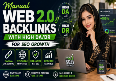 30 Manual Web2.0 Backlinks with High DA/DR for SEO Growth